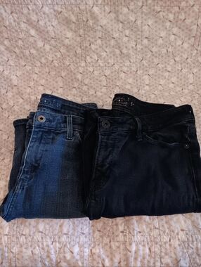 Lucky Brand Women’s Dark Blue & Black Skinny Jeans Duo